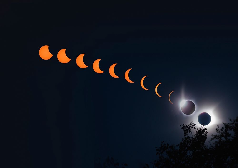 Solar Eclipse 2017-Viewed from Smoky Mountains National Park-Tennessee-USA